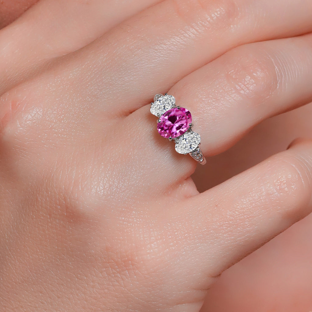Ring in 10K White Gold