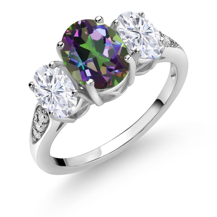 Green Mystic Topaz_5_Ring in 10K White Gold
