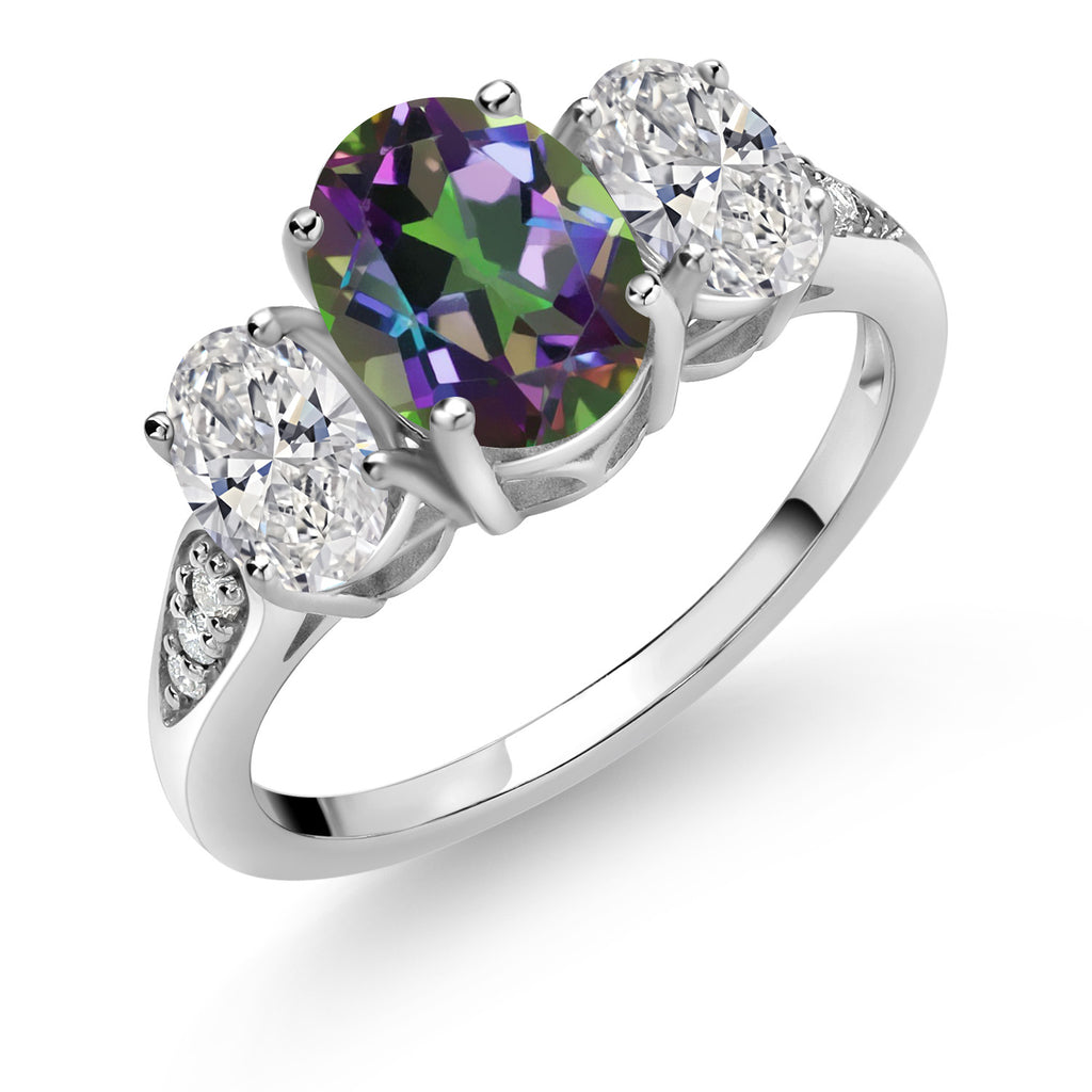Green Mystic Topaz_5_Ring in 10K White Gold