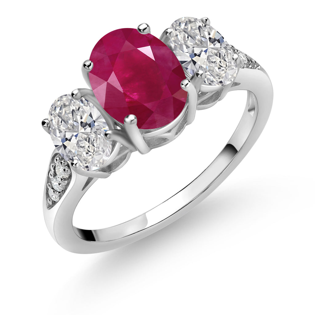 Ruby - July_8_Ring in 10K White Gold