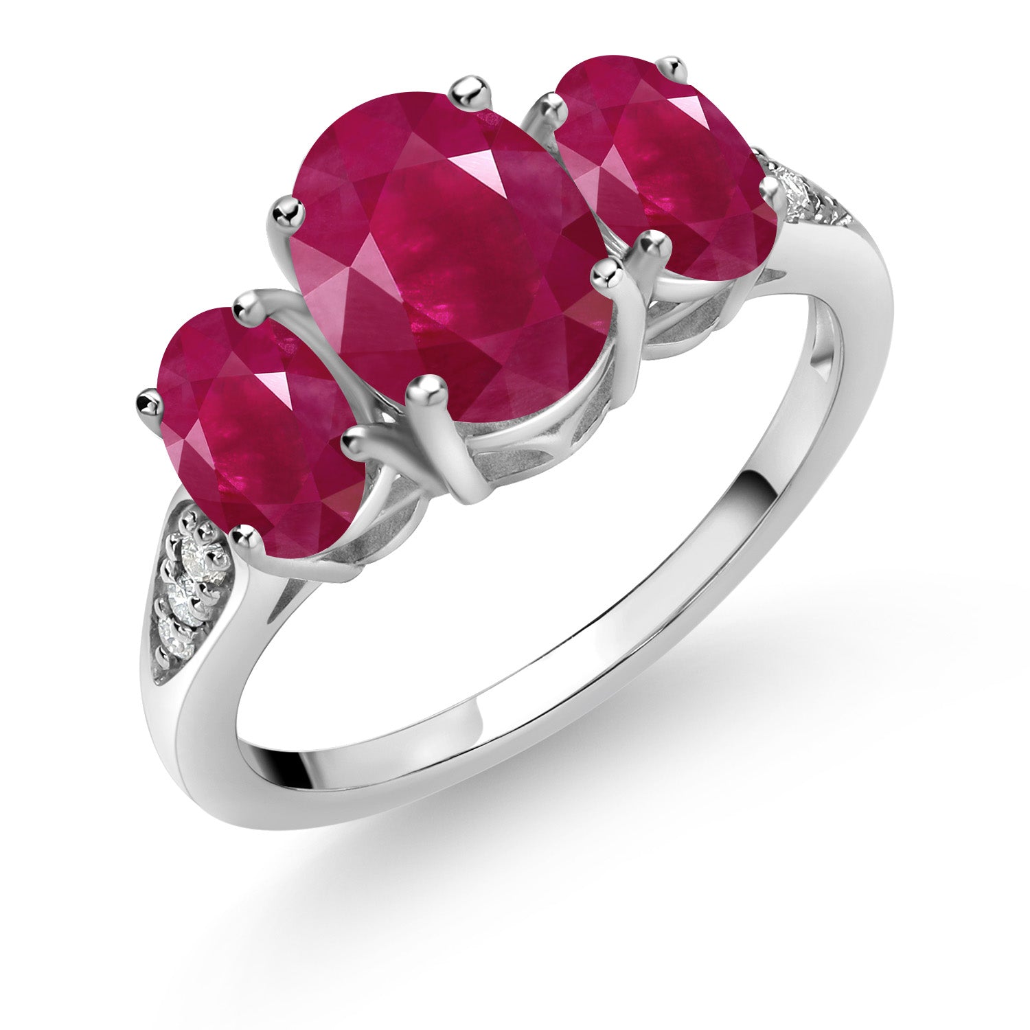 Ruby - July_8_Ring in 10K White Gold