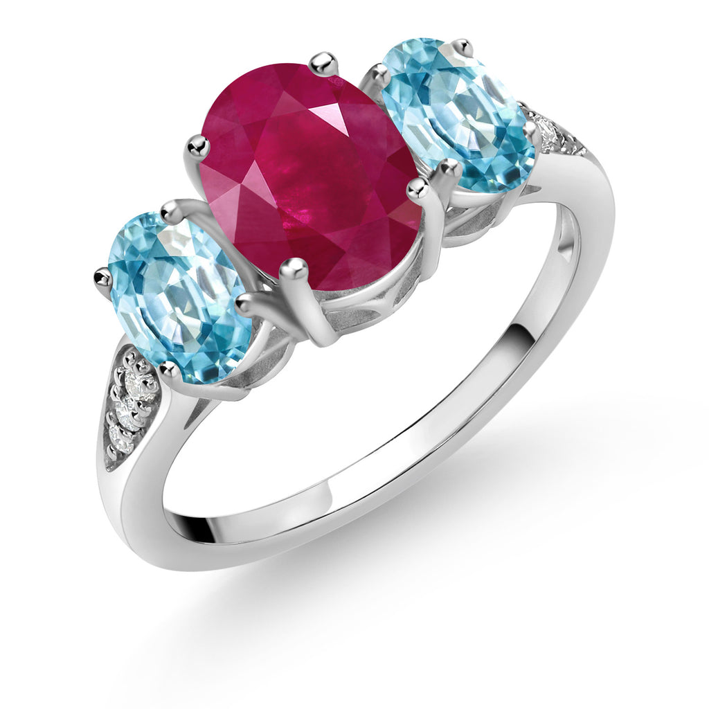 Ruby - July_9_Ring in 10K White Gold
