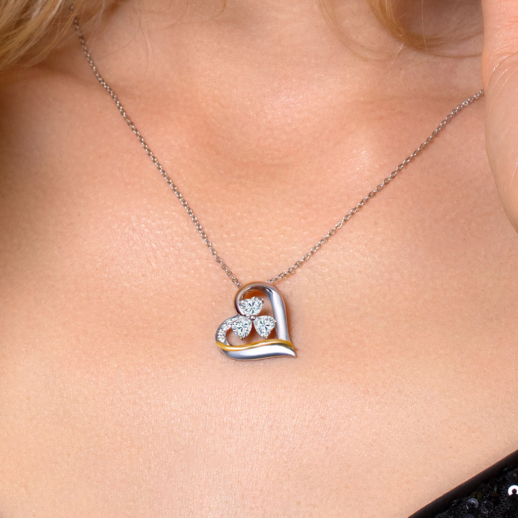 Pendant in 925 Sterling Silver and 10K Yellow Gold