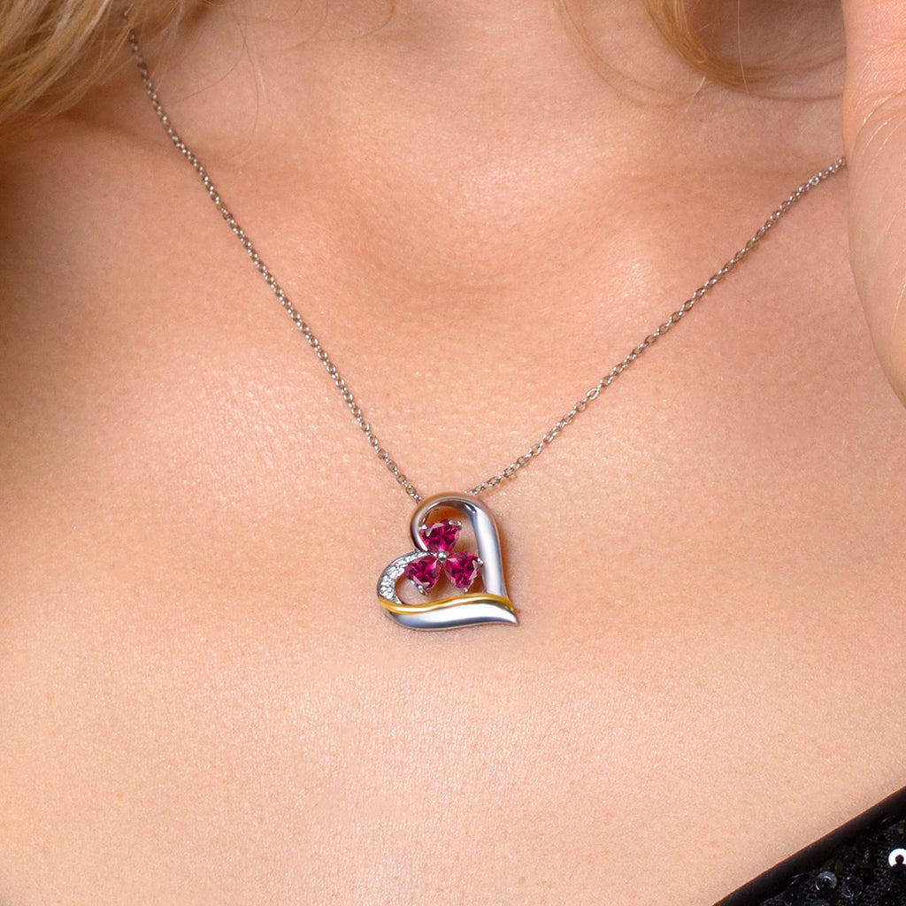 Pendant in 925 Sterling Silver and 10K Yellow Gold