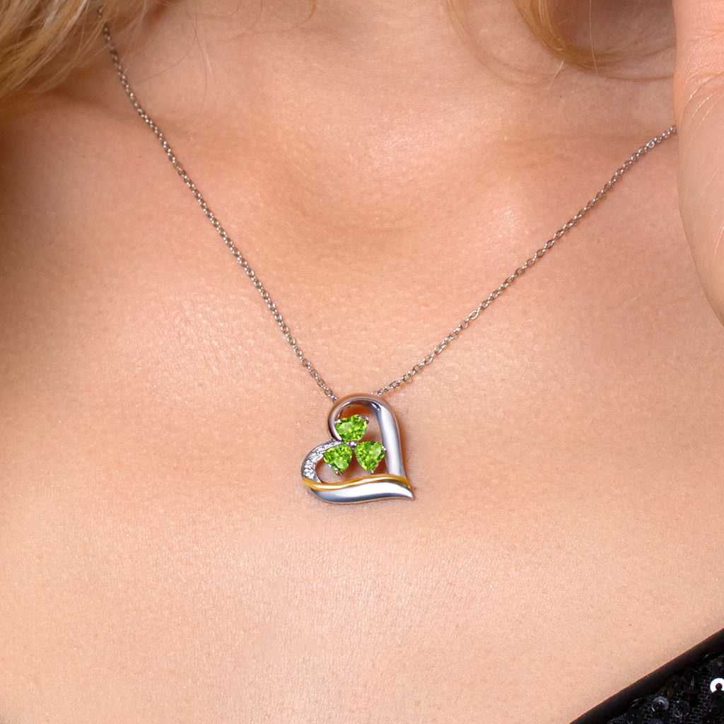 Pendant in 925 Sterling Silver and 10K Yellow Gold