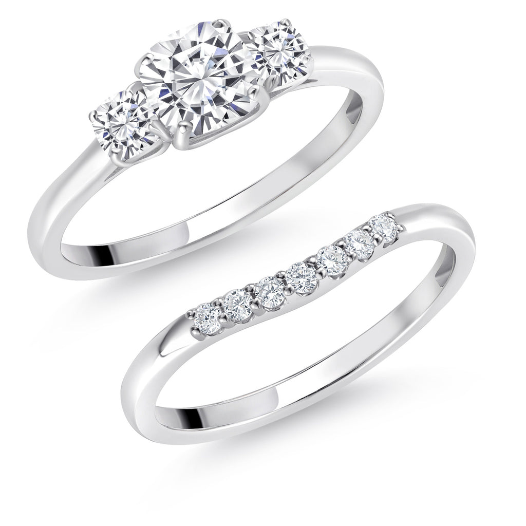 Moissanite - April_9_Ring in 10K White Gold