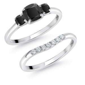 Ring in 10K White Gold