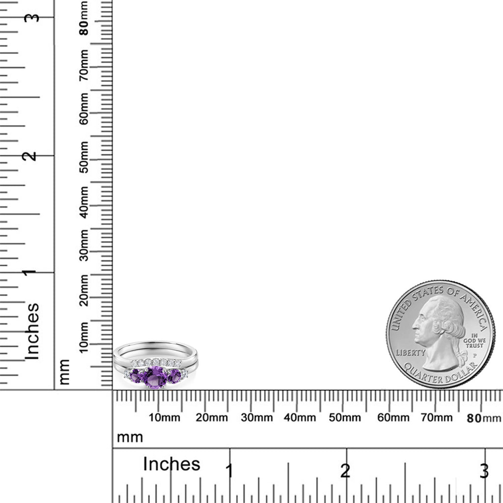 Ring in 10K White Gold