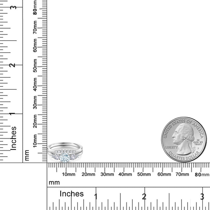 Ring in 10K White Gold