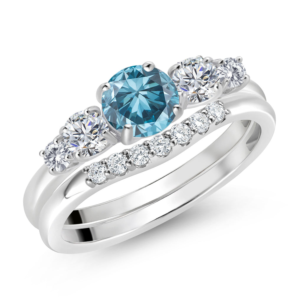 Ring in 10K White Gold