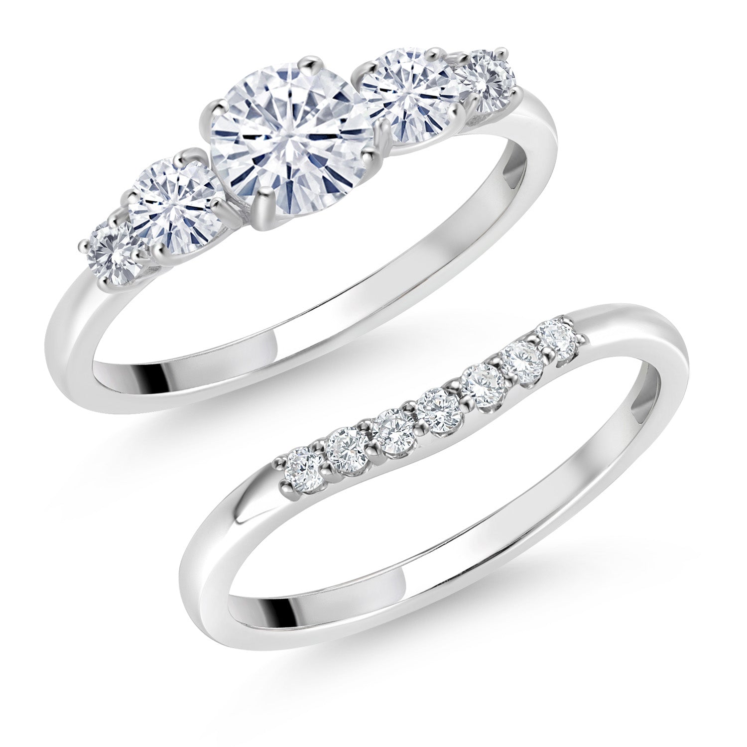 Ring in 10K White Gold