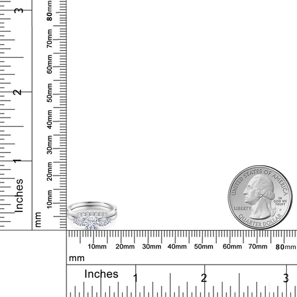 Ring in 10K White Gold