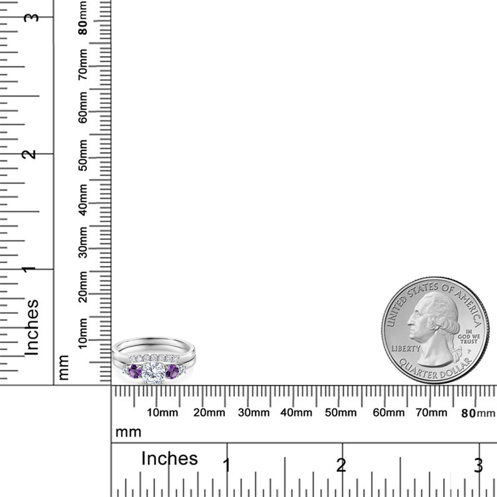 Ring in 10K White Gold