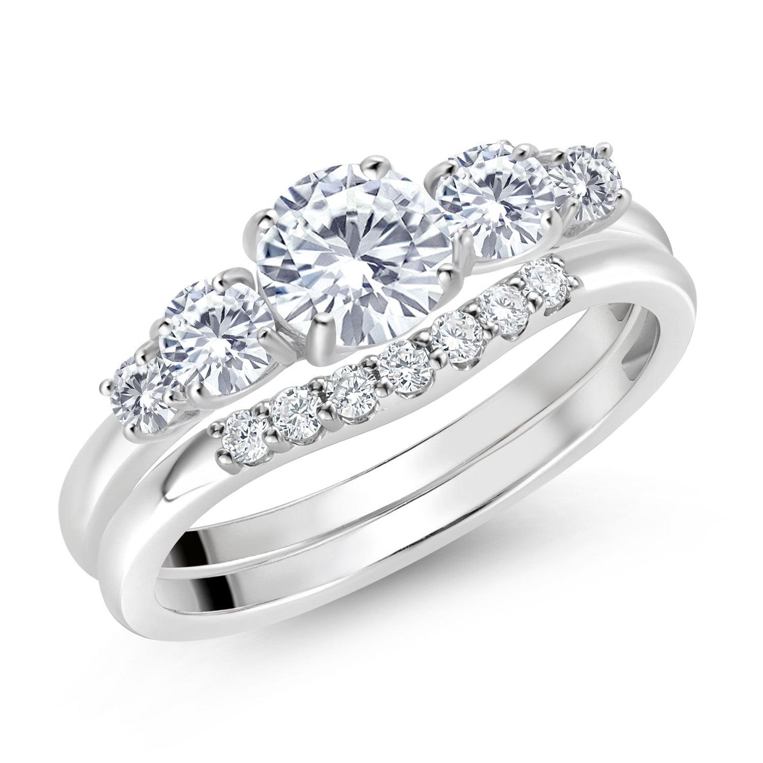 Ring in 10K White Gold