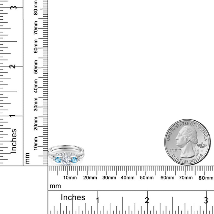 Ring in 10K White Gold