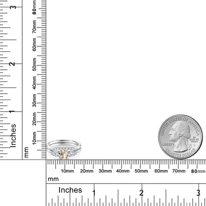 Ring in 10K White Gold