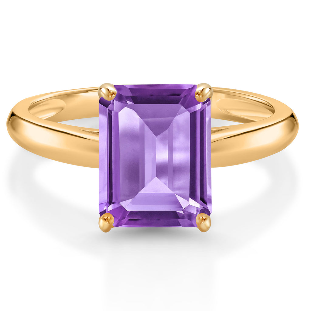 Amethyst - February_8_Ring in 10K Yellow Gold