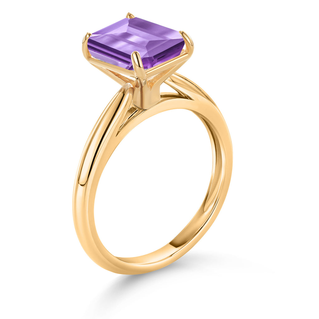 Amethyst - February_5_Ring in 10K Yellow Gold