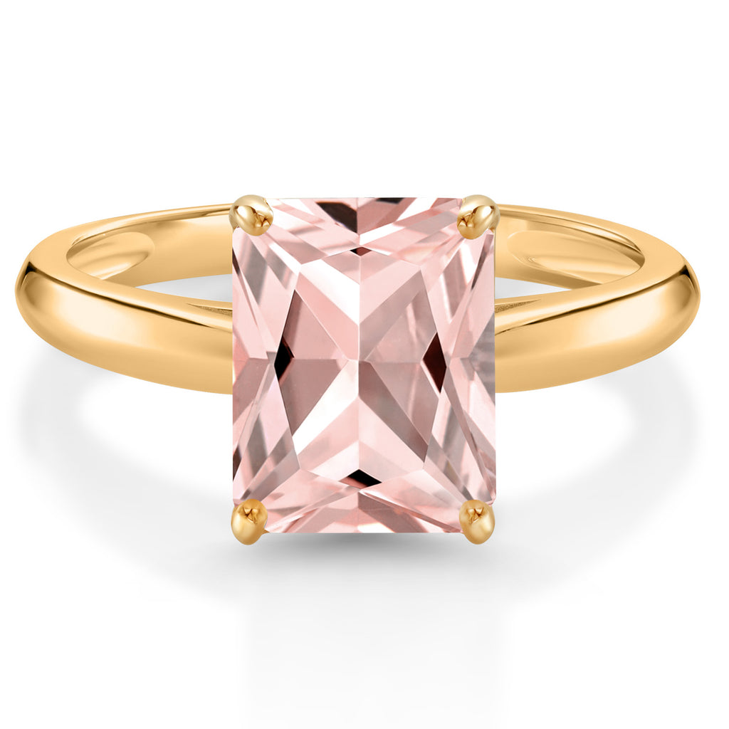 Nano Morganite - October_7_Ring in 10K Yellow Gold