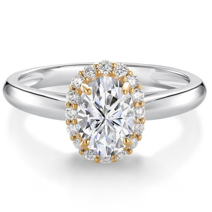 Ring in 925 Sterling Silver and 10K Yellow Gold