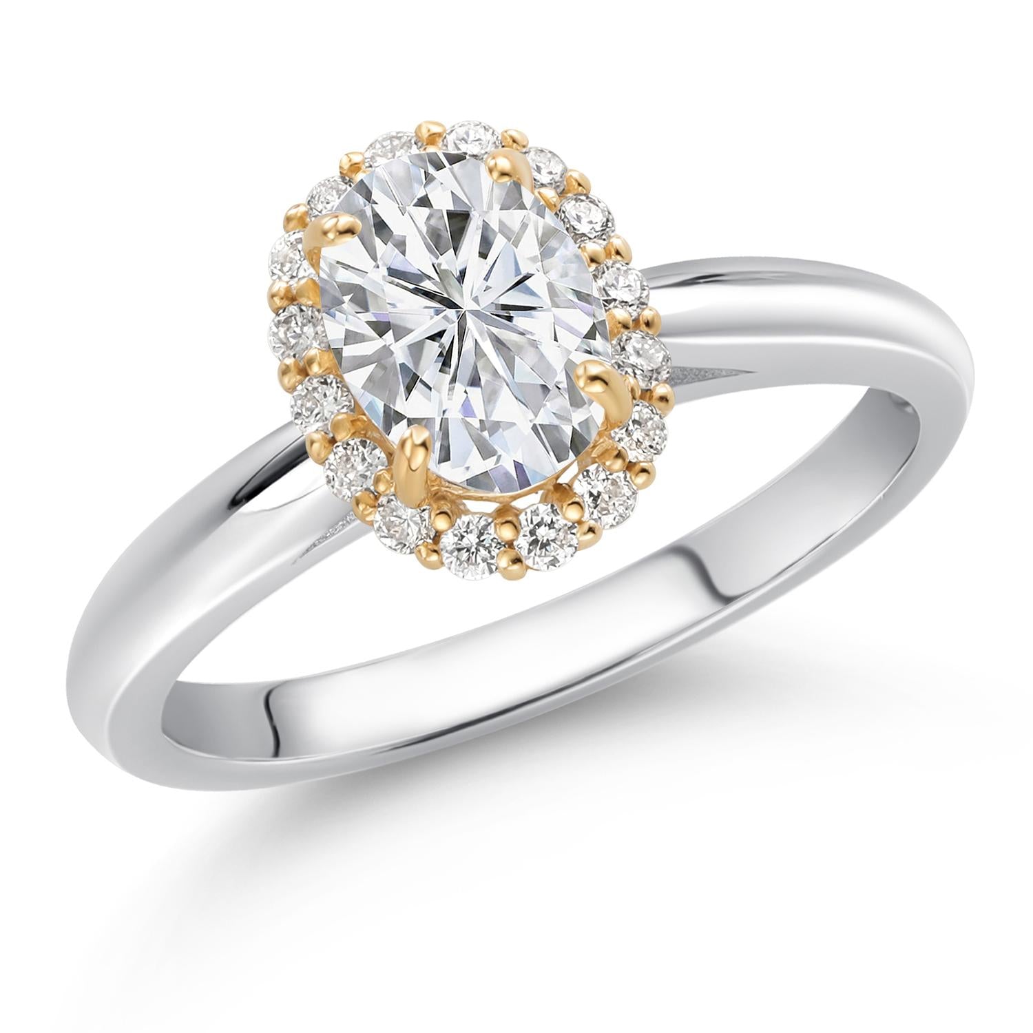 Ring in 925 Sterling Silver and 10K Yellow Gold