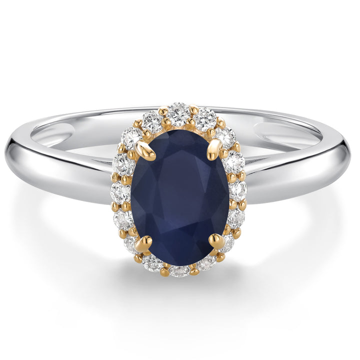 Ring in 925 Sterling Silver and 10K Yellow Gold