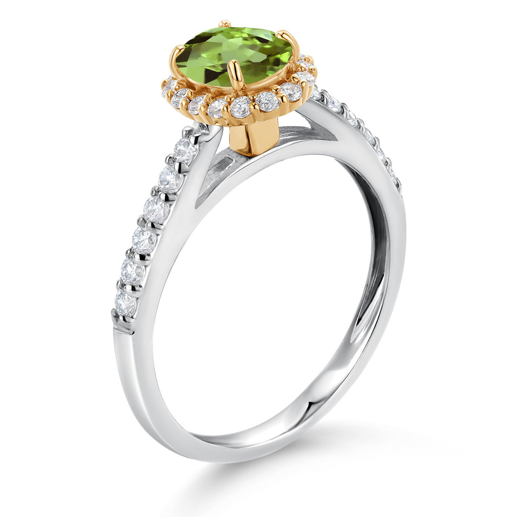 Ring in 10K Two Tone Gold