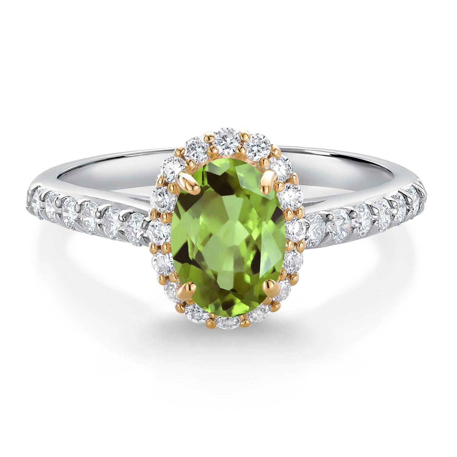 Ring in 10K Two Tone Gold