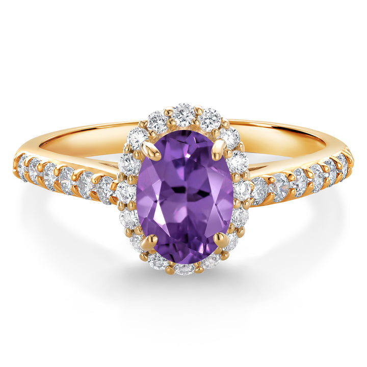 Amethyst - February_5_Ring in 10K Yellow Gold