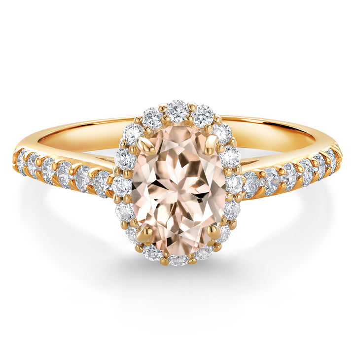 Morganite - October_6_Ring in 10K Yellow Gold