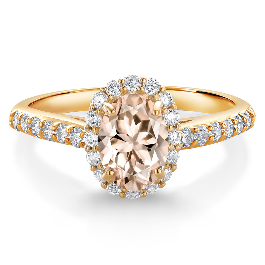 Morganite - October_6_Ring in 10K Yellow Gold