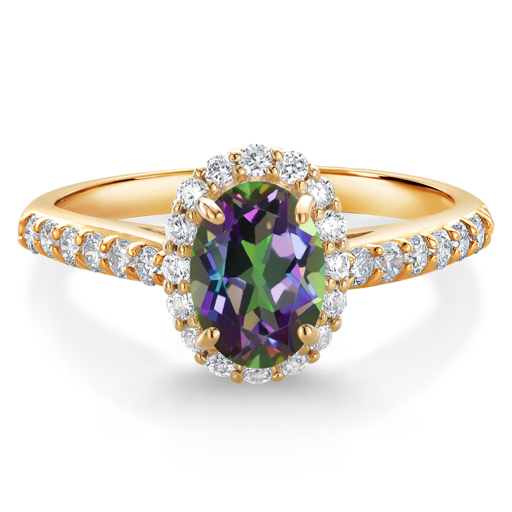 Green Mystic Topaz_8_Ring in 10K Yellow Gold
