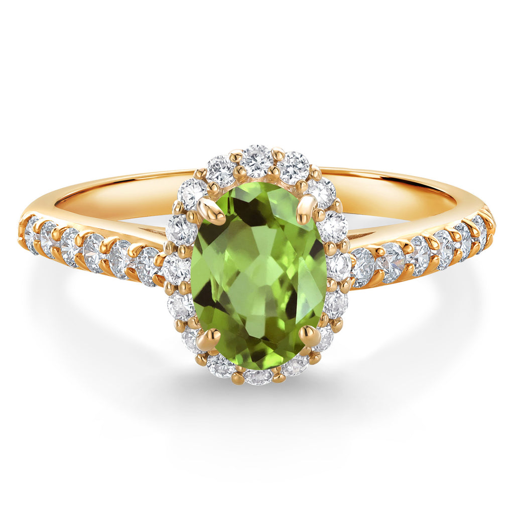 Peridot - August_6_Ring in 10K Yellow Gold
