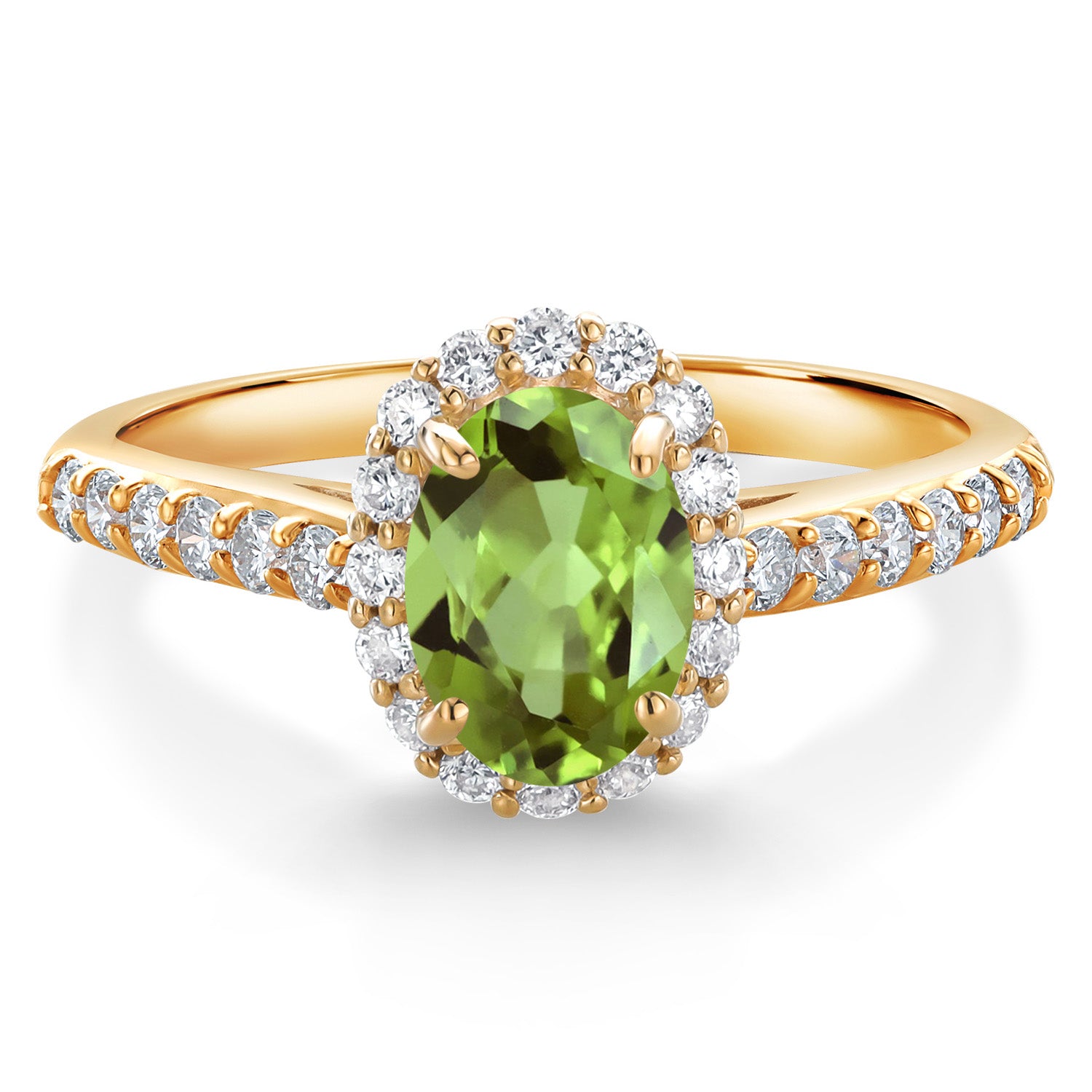 Peridot - August_7_Ring in 10K Yellow Gold
