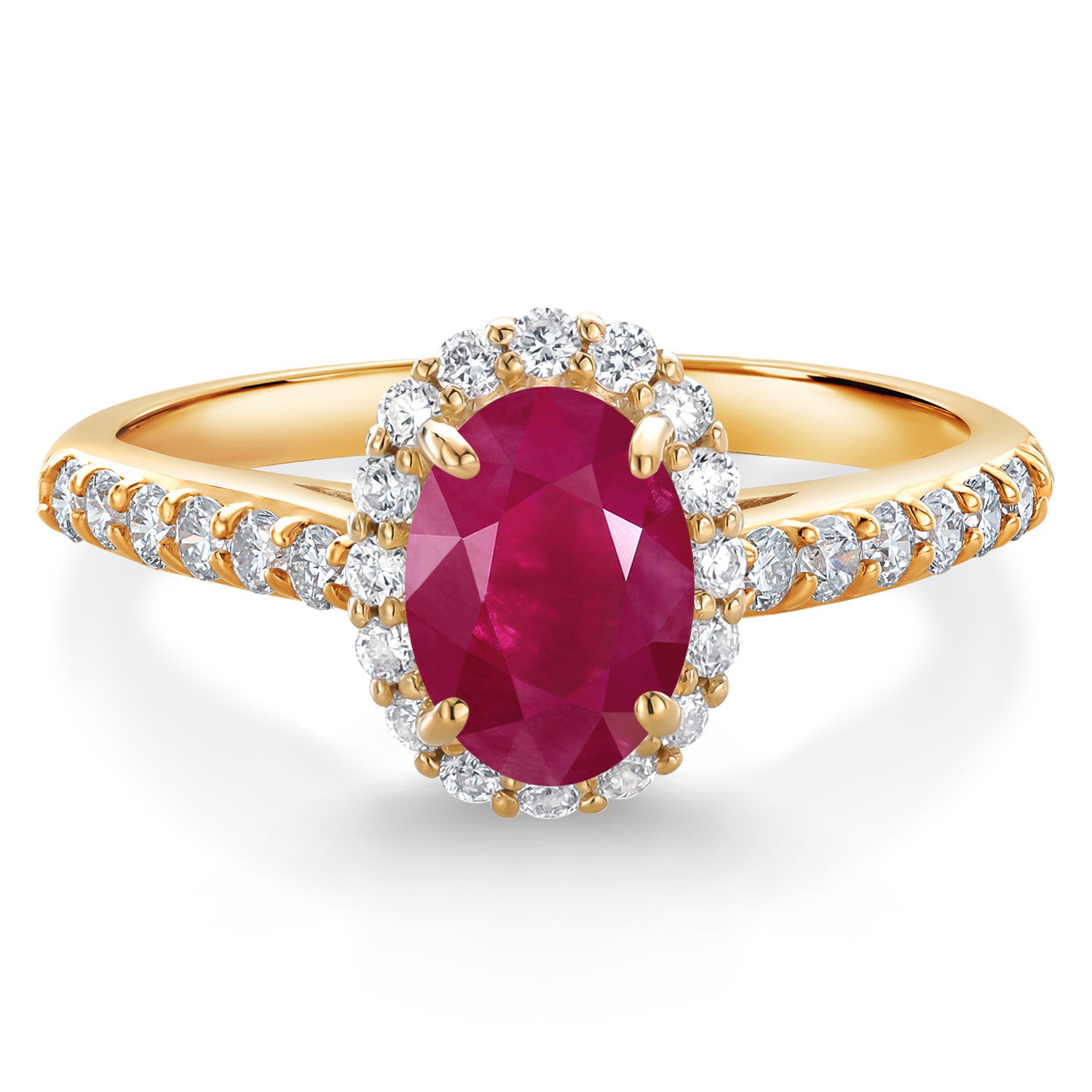 Ruby - July_8_Ring in 10K Yellow Gold