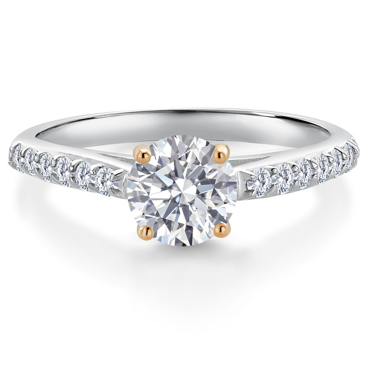 Ring in 10K Two Tone Gold