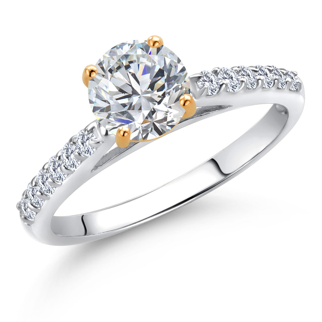 Ring in 10K Two Tone Gold