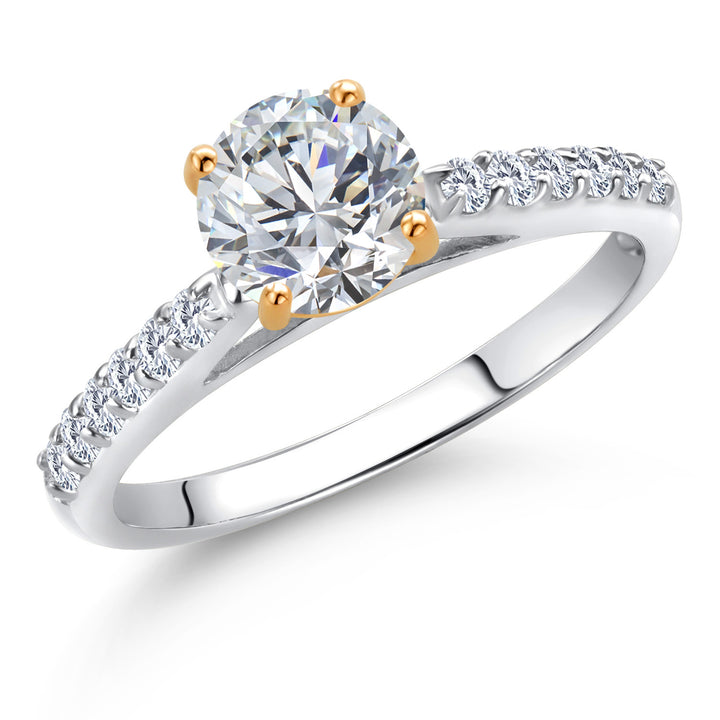 Ring in 10K Two Tone Gold