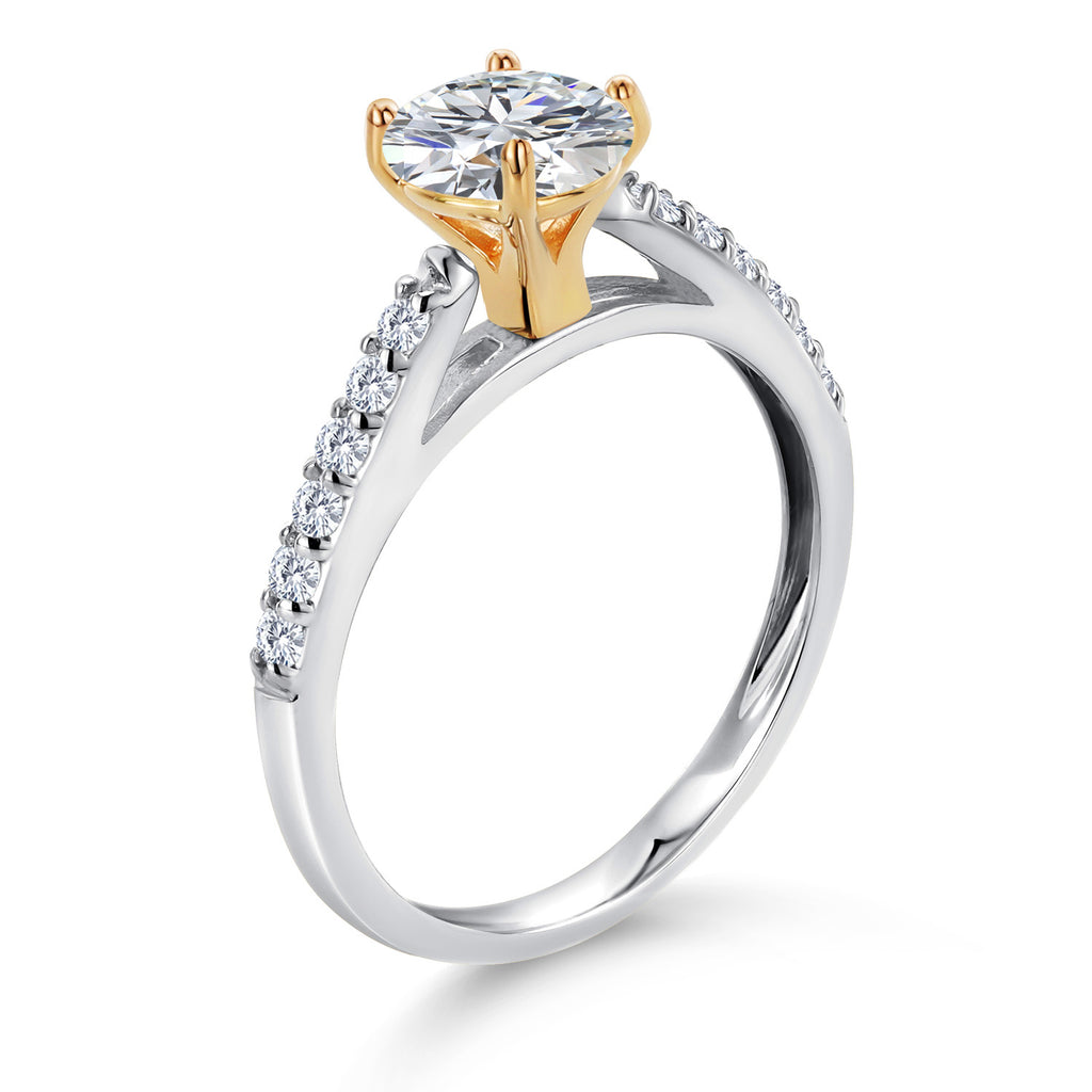 Ring in 10K Two Tone Gold