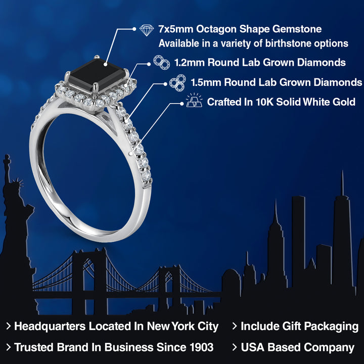 Ring in 10K White Gold