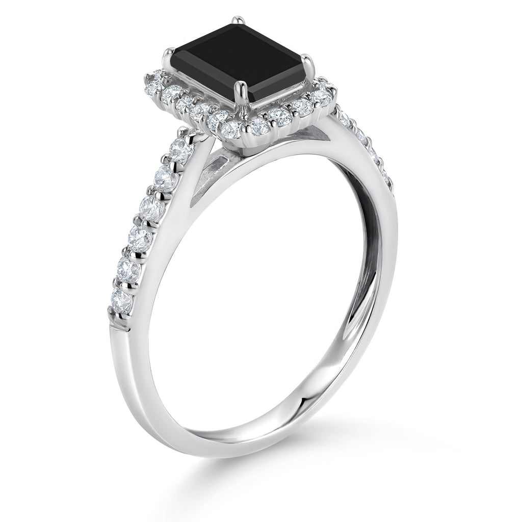 Ring in 10K White Gold