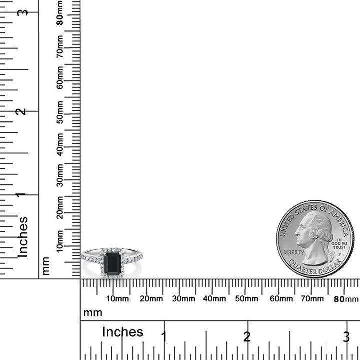 Ring in 10K White Gold