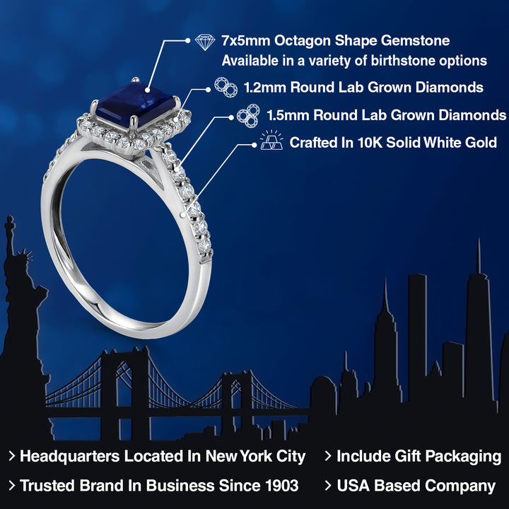 Ring in 10K White Gold