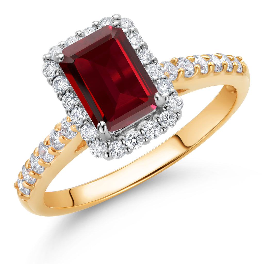 Ring in 10K Two Tone Gold
