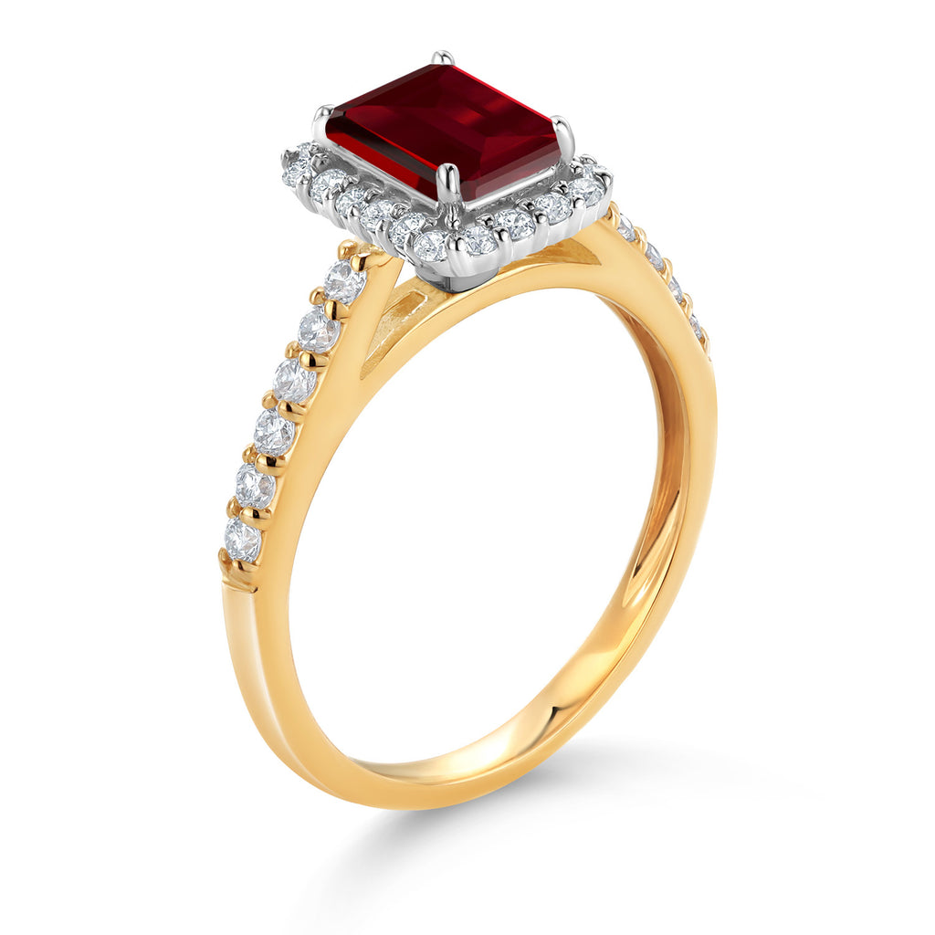 Ring in 10K Two Tone Gold