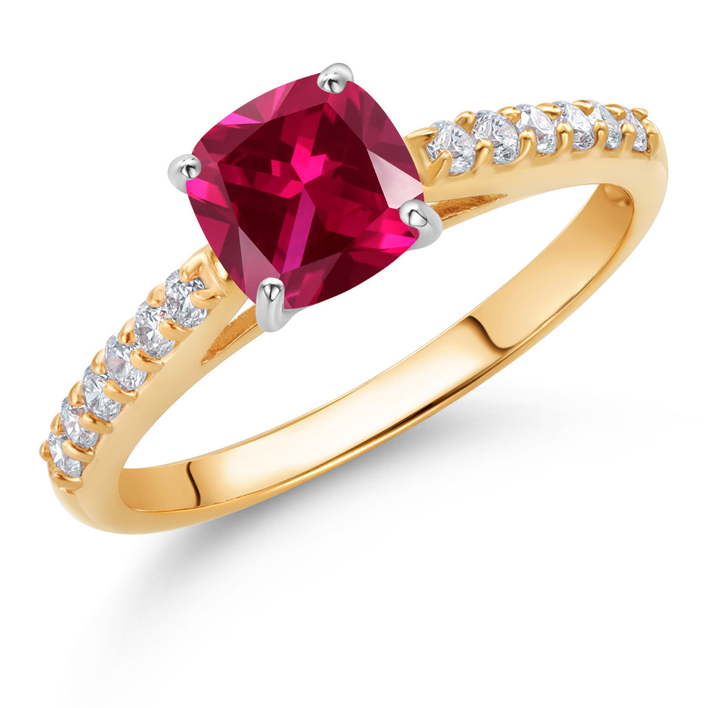Ring in 10K Two Tone Gold