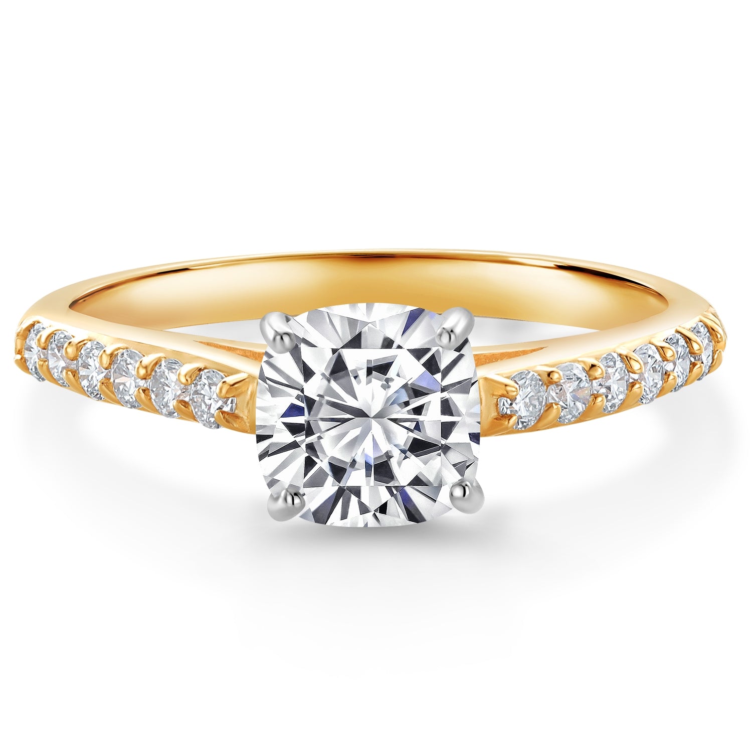 Ring in 10K Two Tone Gold