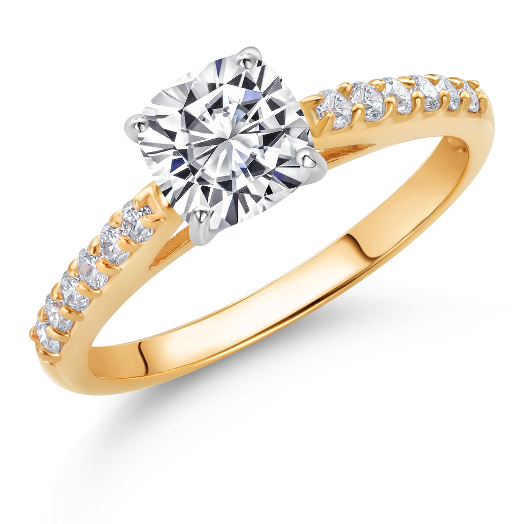 Ring in 10K Two Tone Gold
