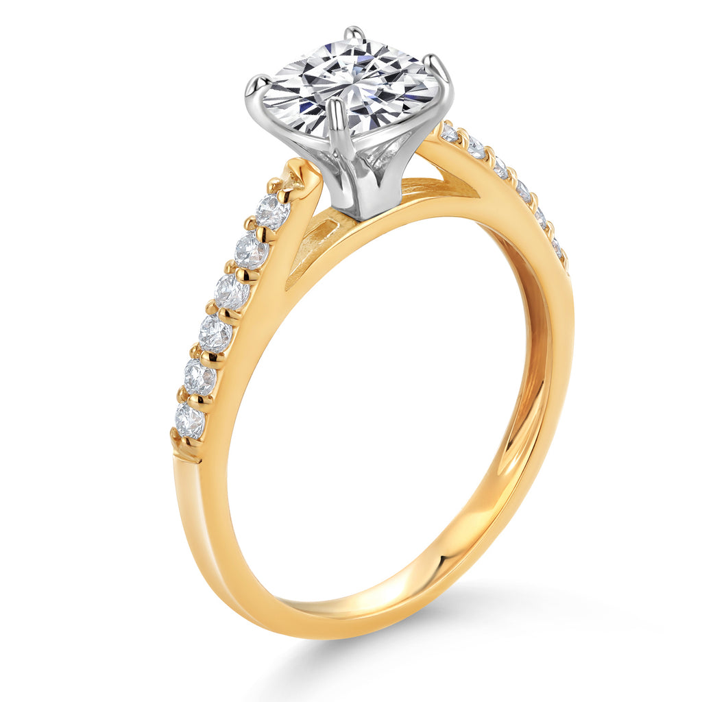 Ring in 10K Two Tone Gold
