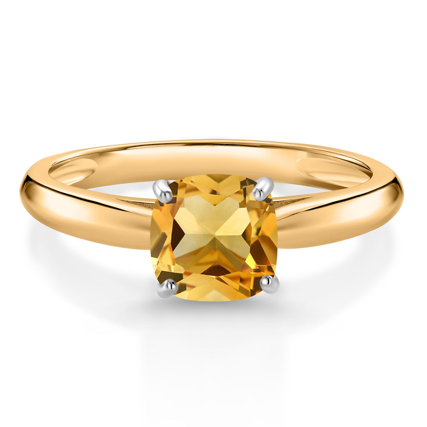 Citrine - November_8_Ring in 10K Two Tone Gold